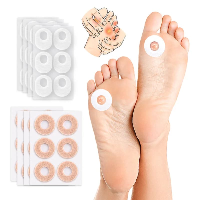 1/10/100Sheets Foot Corn Protectors Pads Foam Round Oval Self Adhesive Cushions Soft Heel Pad Toe Corn Callus Protectors Pads