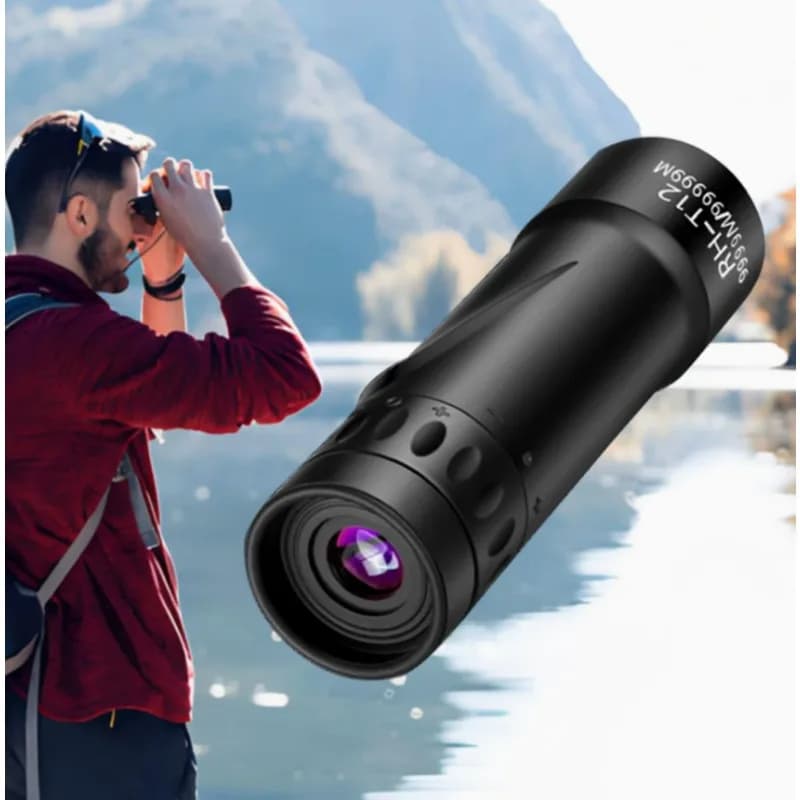 10X High Power Portable Monocular Telescope With Optional Phone Clip Tripod Full Optical Lens Pocket Scope For Outdoor Bird Wat