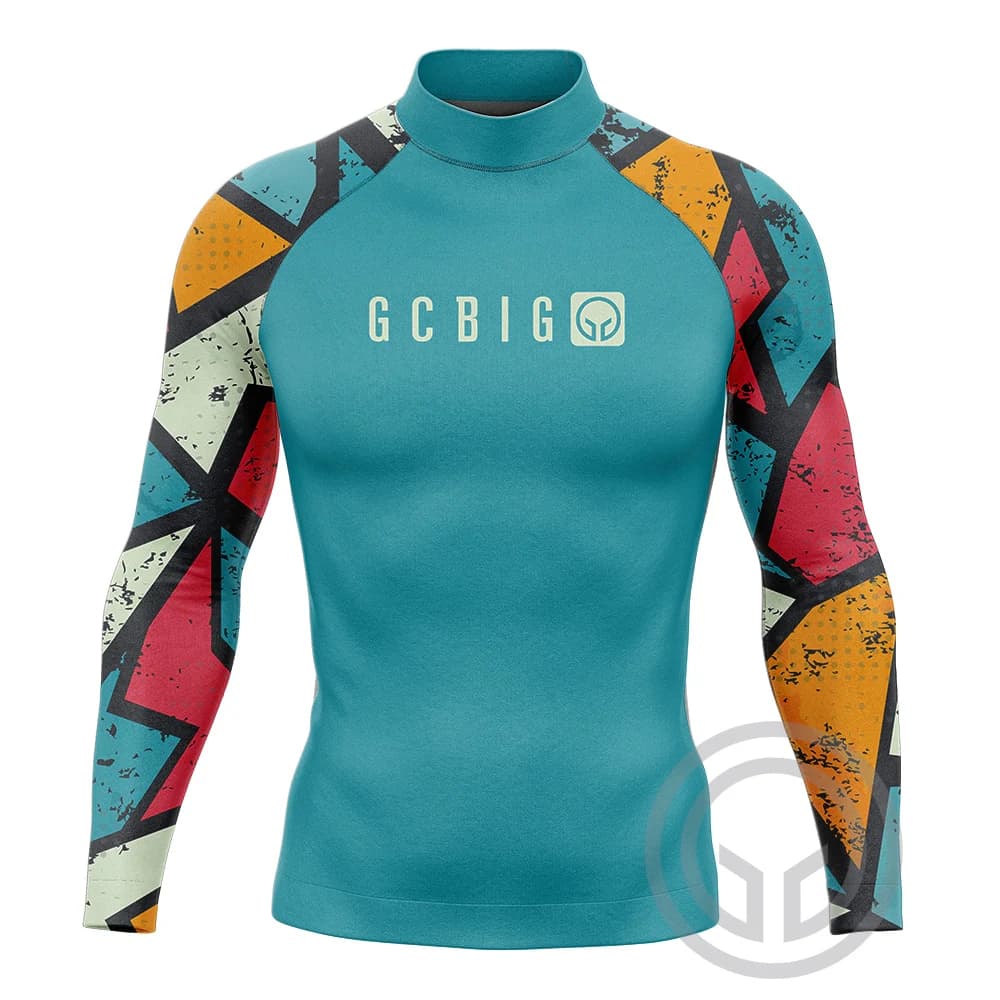 2026 Summer Mens Long Sleeve Surf Wear Clothing UV SunSwimming Tight T-Shirt Gym Sets Rash Guards Skins Surfing Suit Diving