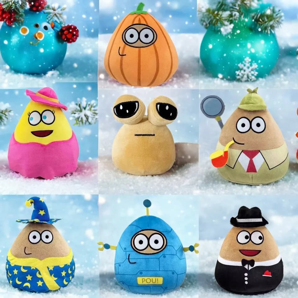7 stile My Pet Alien Pou peluche Kawaii Alien Pet Doll Cute Pou giocattoli di peluche morbido cuscino peluche animale regalo giocattoli per bambini ragazze