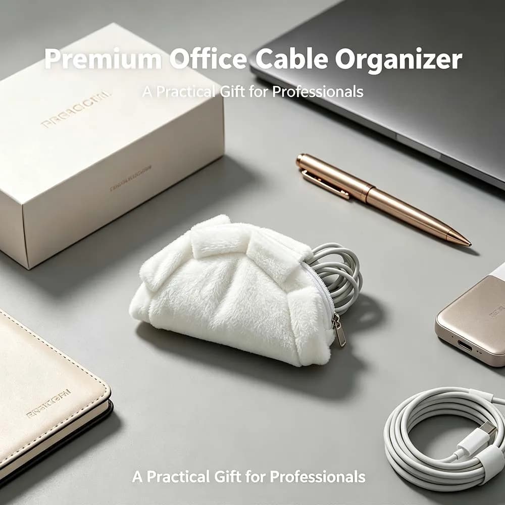 Cute Dumpling Cable Organizer Earphone Storage - Portable Charging Cord Winder Anti-tangle Holder Pendant