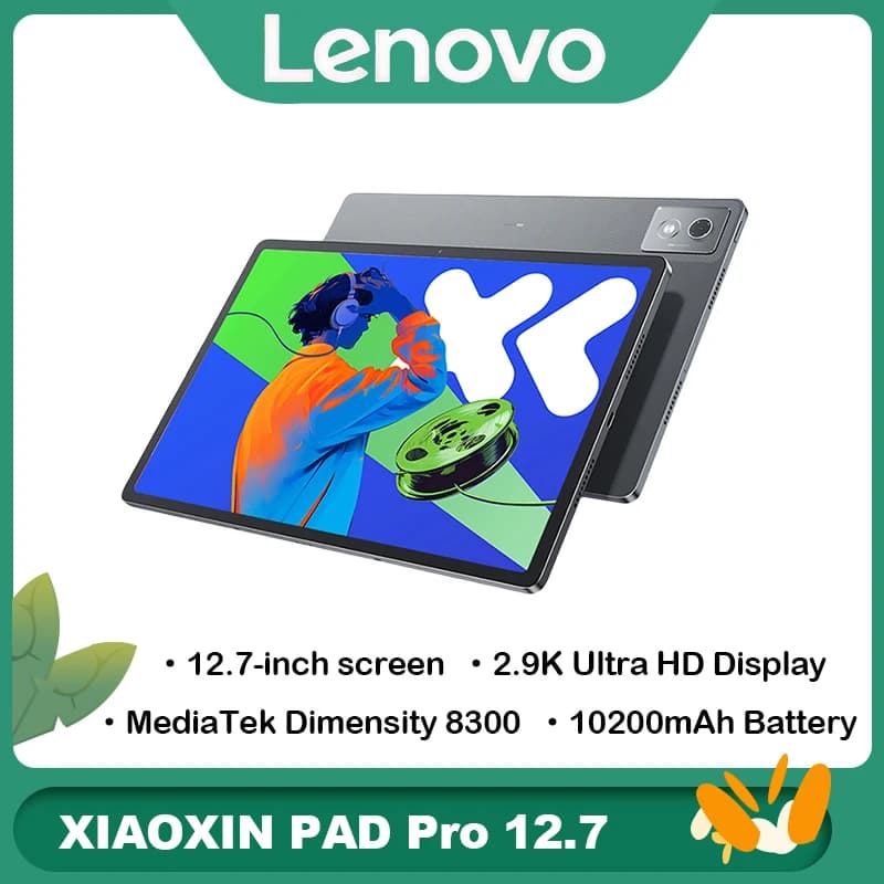 Lenovo Xiaoxin Pad Pro 12.7 2025 Tablet with Full Eye-Care Screen for Entertainment, Office and Studio Work, Powered by Dimensity 8300