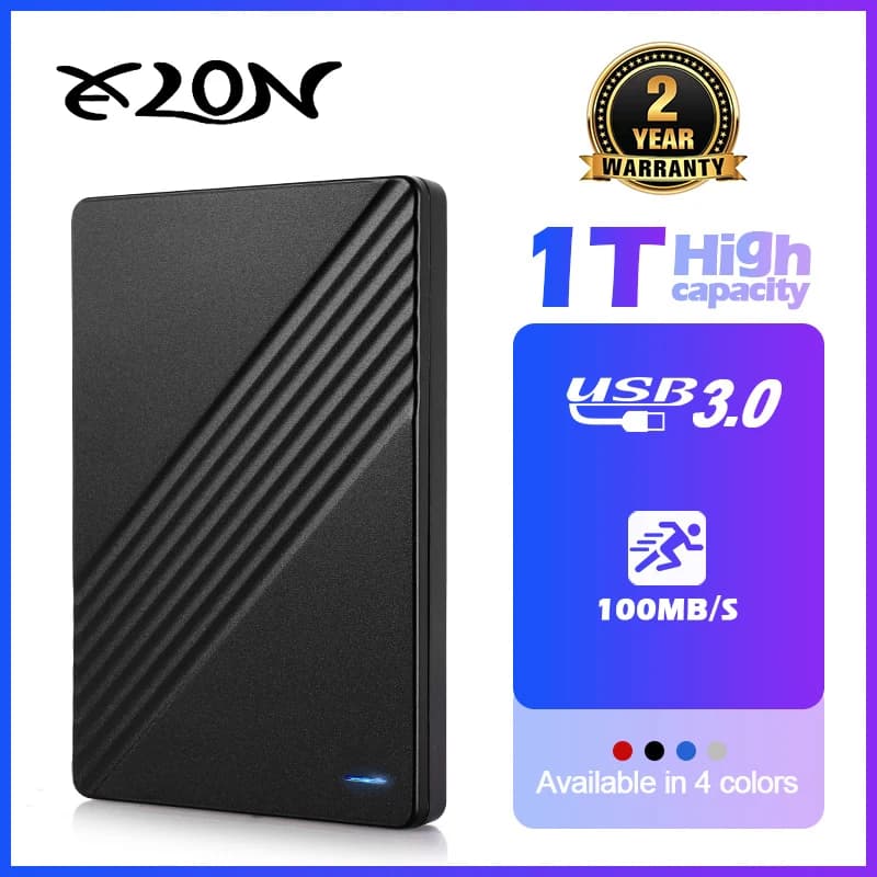Disco rigido esterno portatile HD esterno da 1 TB HDD 500 GB 250 GB di memoria USB 3.0 Chiavetta USB ad alta velocità per PC portatile MacBook PS4 PS5