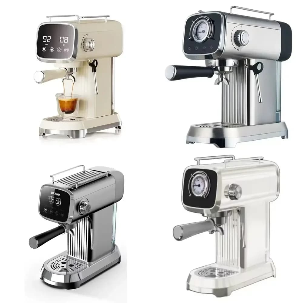 【2026】 Professional Small Body 20Bar Electric Semi-automatic Italian Espresso Machine Brew System Temperature Control