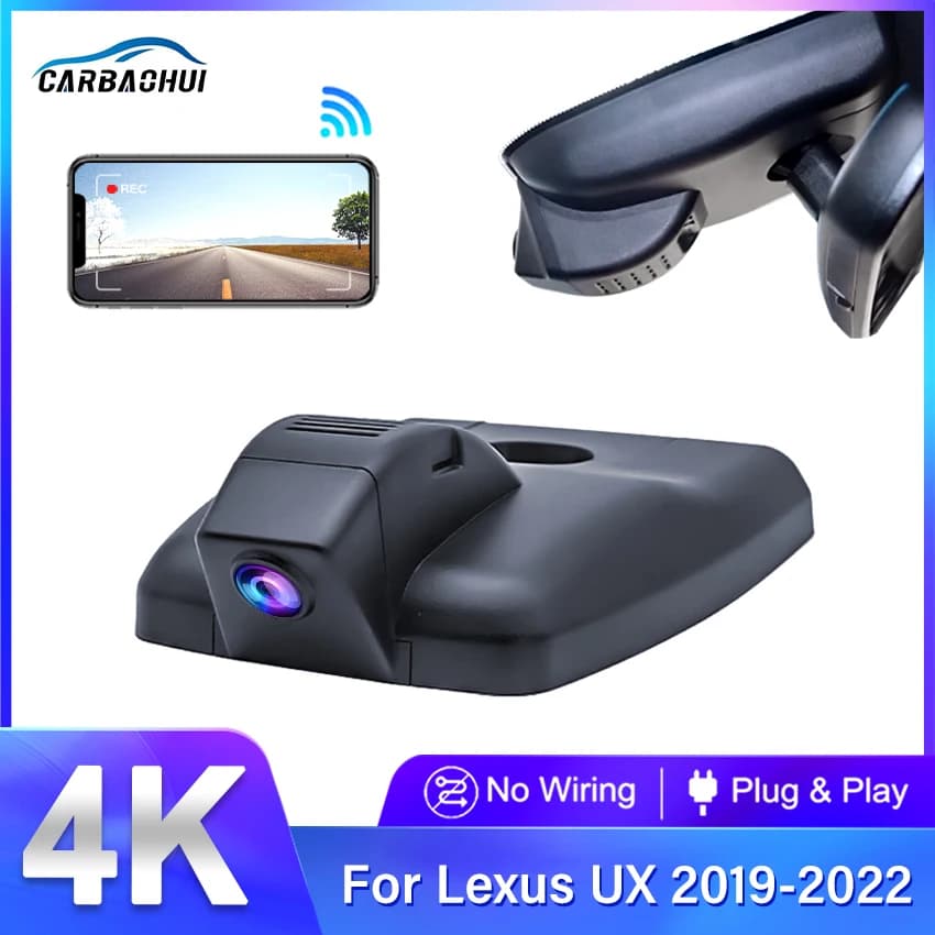 4K HD 2160P Plug and Play Facile installazione Wifi Videoregistratore DVR per auto per Lexus UX 200 2019 2020 2021 2022 tramite controllo APP