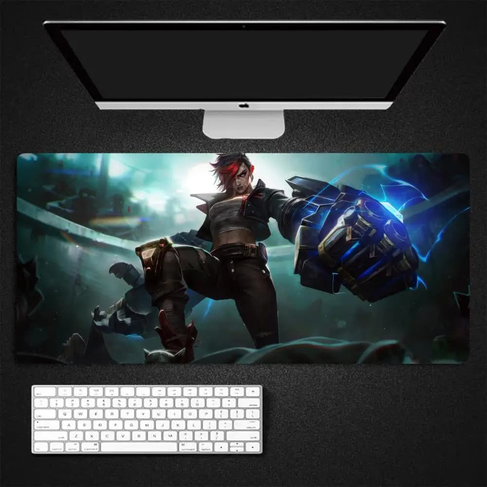 L-league of Legends Anime Arcane Vi Mouse Pad Gaming Mousepad Grande 900x400mm MouseMat Gamer Mause Tappeto PC Scrivania