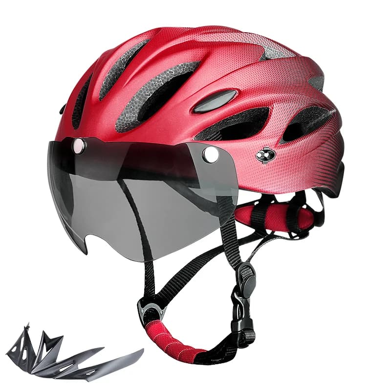 Bicycle Helmet with LED Backlight Adult Cycling Helmet Fit 58-62cm Accessories for Colorful Bicycle Helmets Light Breathable
