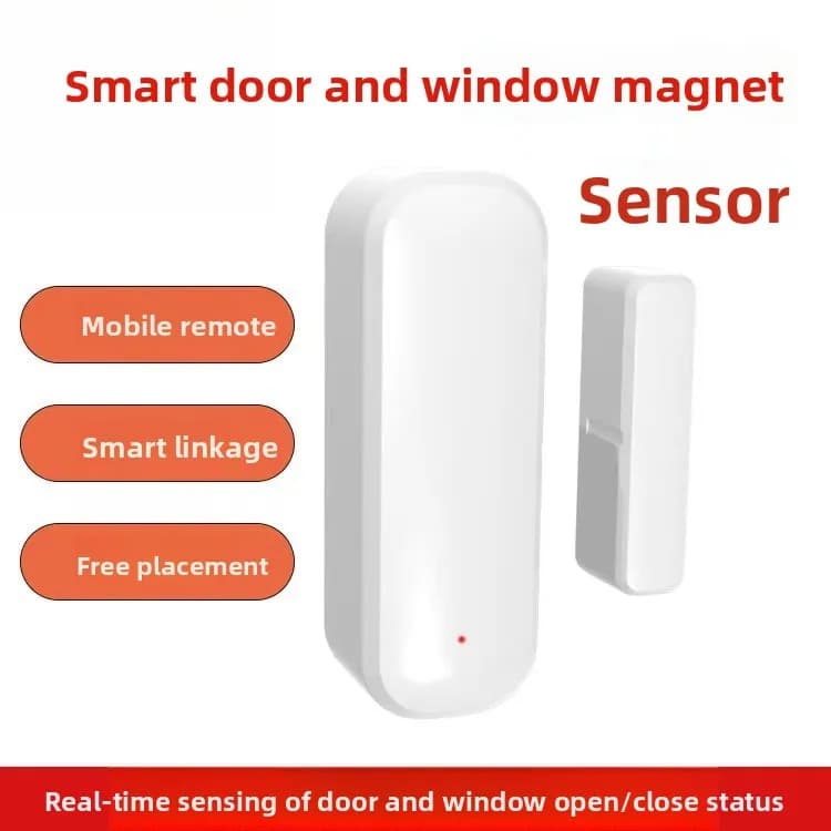 Sensore Magnetico WiFi per Porte e Finestre, Sensore Intelligente Wireless per Scenari di Collegamento Intelligente