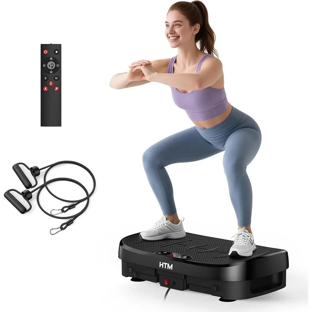 Vibrant Pedal for Exercises - Charge Capacity 150 kg, 120 Speed Levels, Full Body Training, Vibrant Table for Home, Toning and Wellness