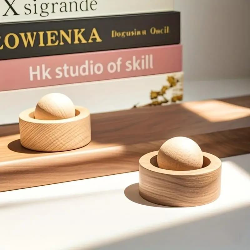 Diffusore di Fragranze in Legno Naturale 1 Pezzo, Olio Essenziale per Auto e Casa, Uso Doppio per Camera da Letto, Soggiorno, Bagno