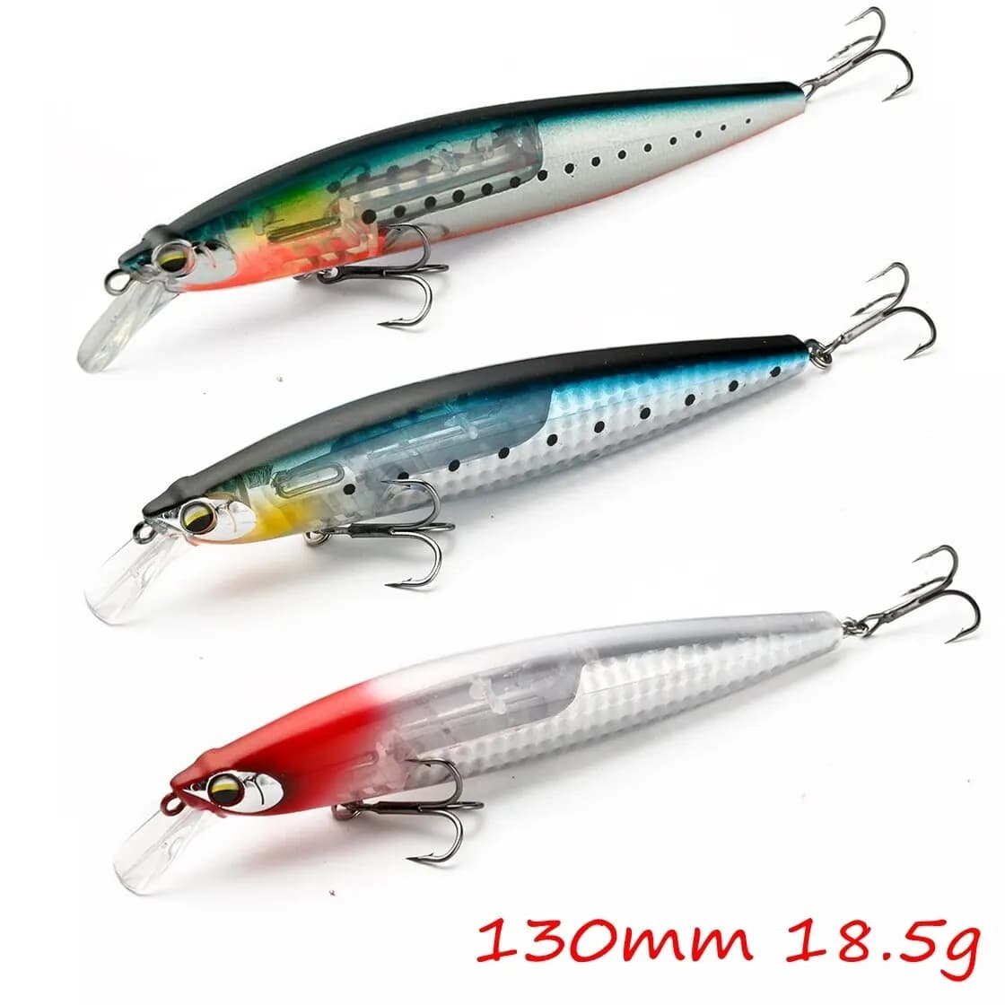 Richiamo di pesca Esca dura Flash Blade 130mm 18.5g Wobbler Galleggiante Minnow Long Casting Sea Bass Lure di alta qualità