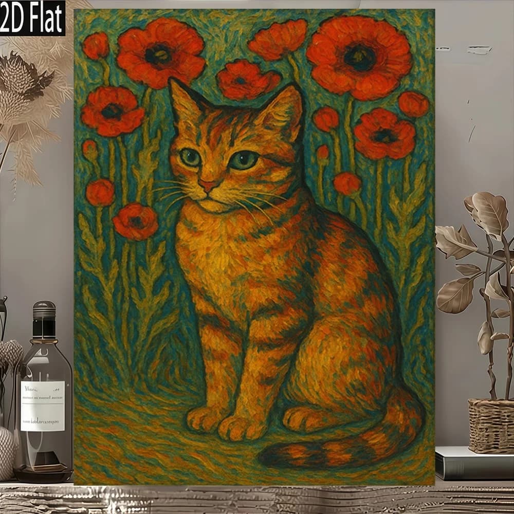 500/1000/1200/2000PCS Puzzles for Adults Cute Orange Tabby Cat,Jigsaw Puzzles Brain Challenge Game Gift Home Decor