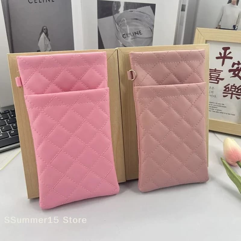【R】Double-layer Eyeglasses Pouch PU Leather Sunglasses Bag Waterproof High-end Glasses Bag Portable Sunglasses Case