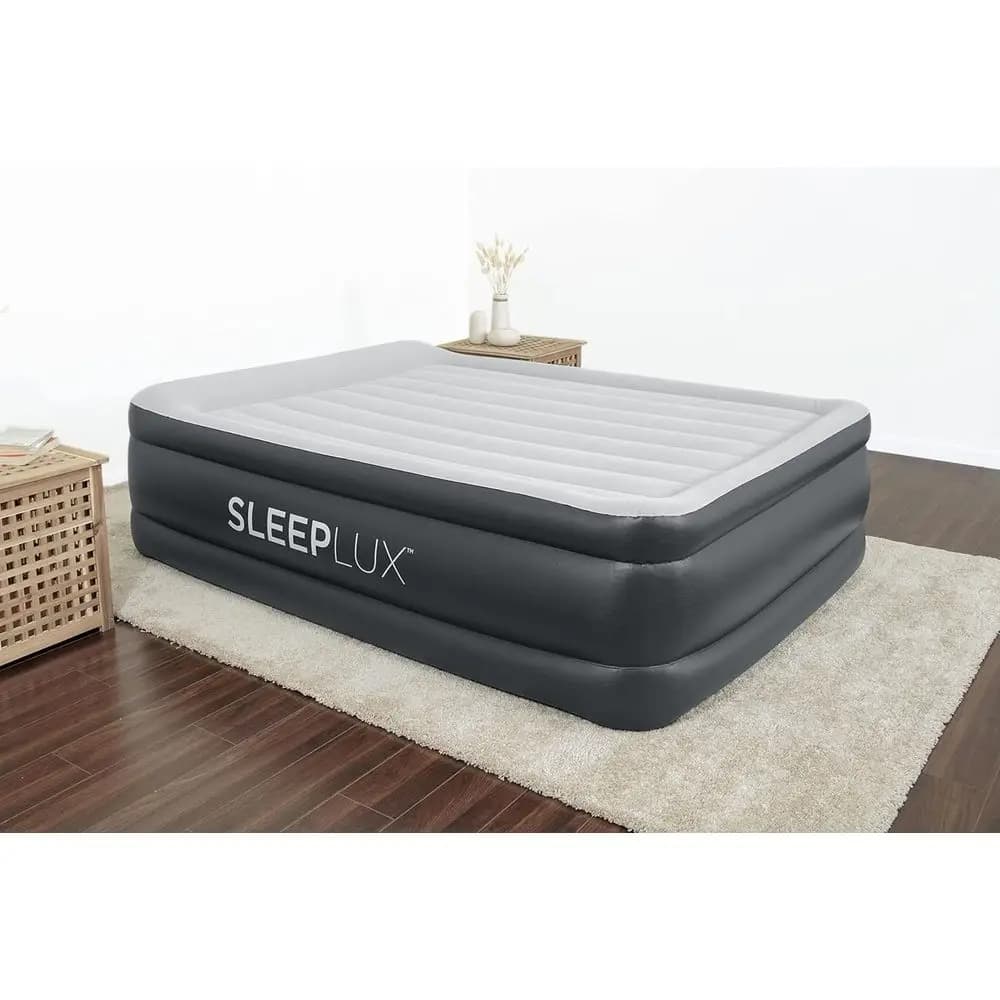 Queen Size Durable Air Mattress with Pump, Pillow, and USB Port, 22 Inches Tall