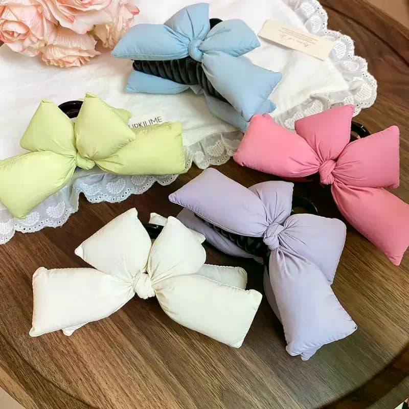 Three-dimensional Bow Princess Head Women Hairpin Advanced Sense Back Head Hair Disc Grab Clip Shark Clip Hair