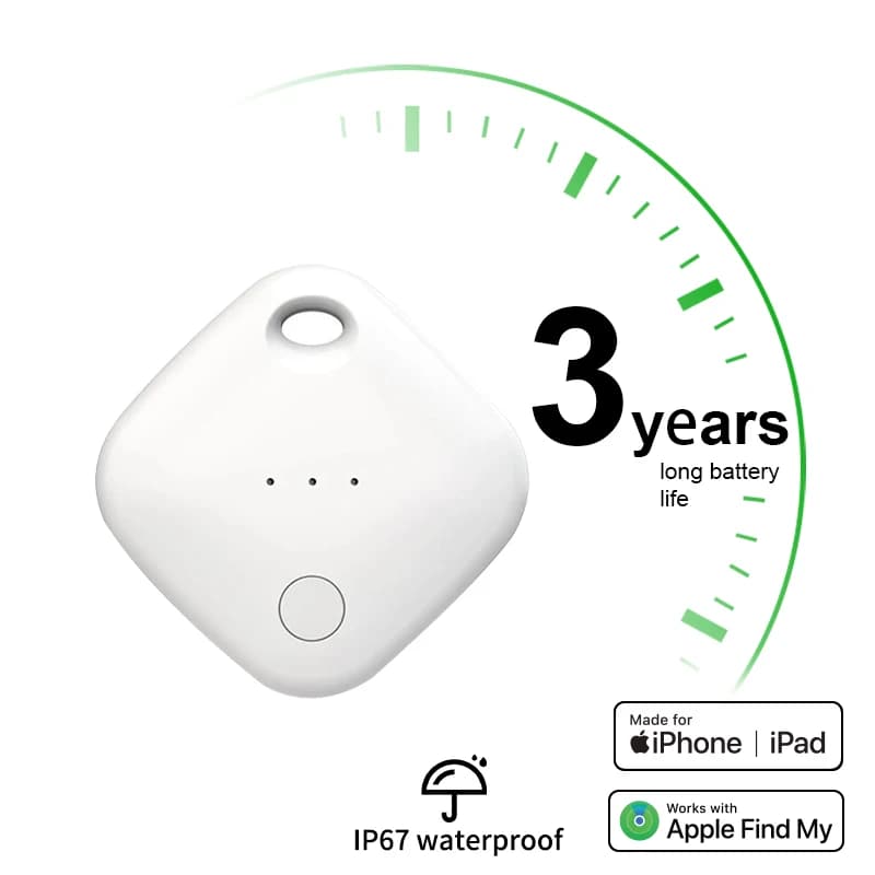 Localizzatore GPS Bluetooth esterno tramite Apple Trova la mia app Smart Tag per individuare il zaino Bottiglia Bike Finder IP67 3 anni CR2450 iTAG