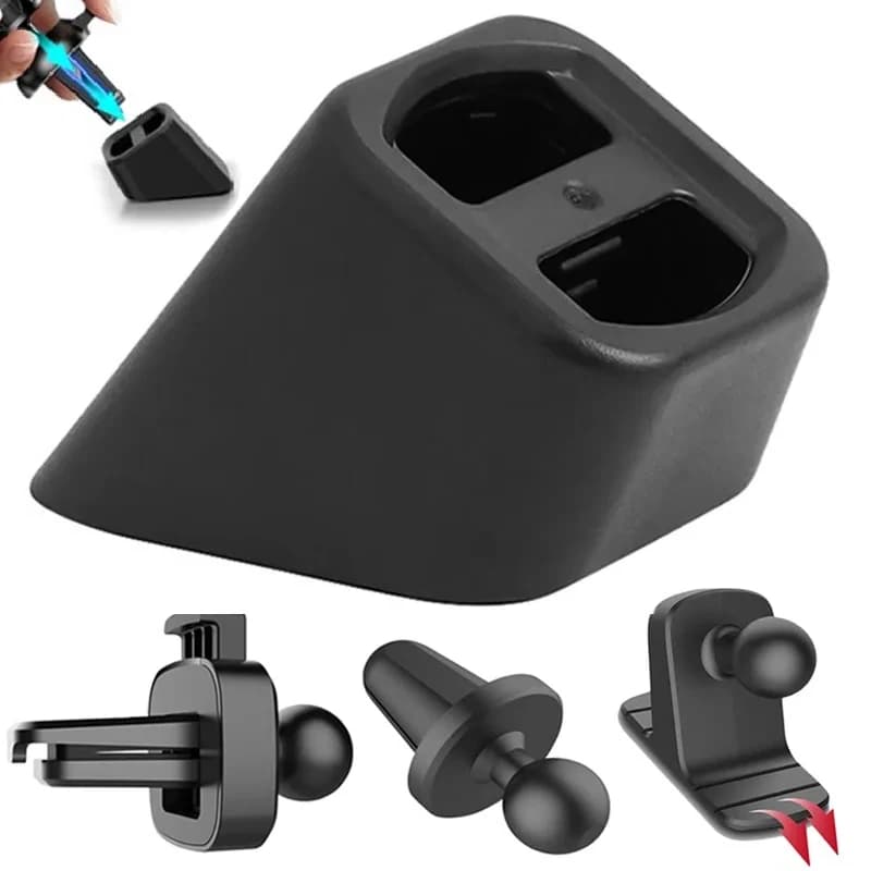 Base per supporto per telefono per auto Staffa per testa a sfera da 17 mm Staffa per cruscotto Supporto per presa d'aria Convertitore per supporto universale Accessori per auto