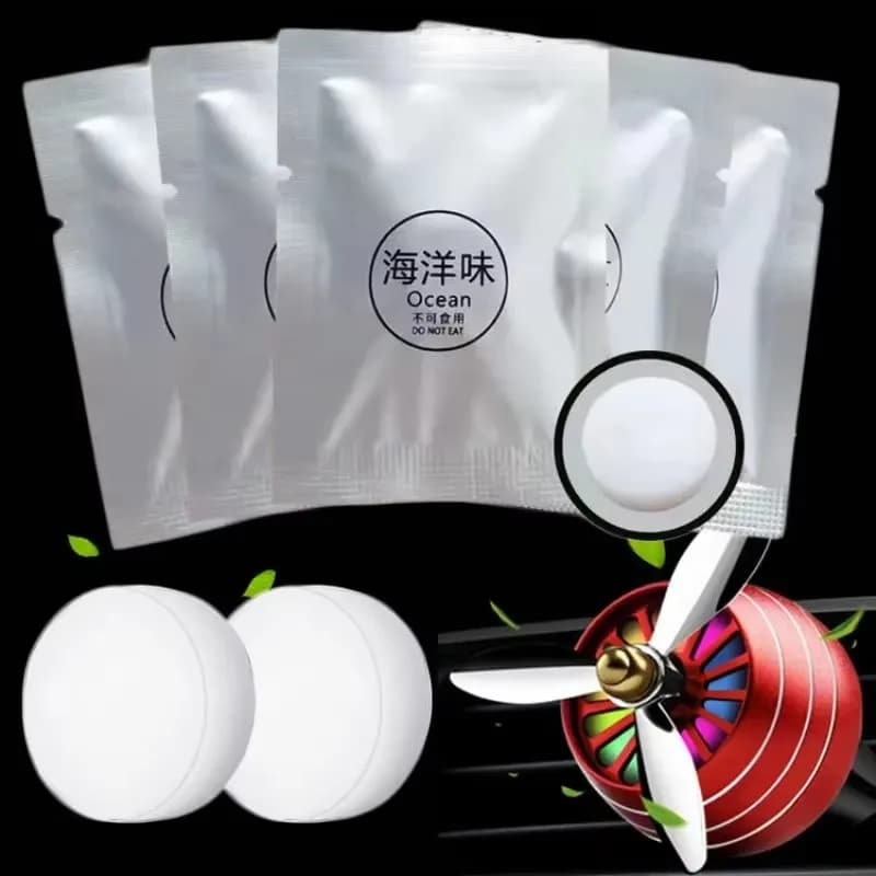 2/7/14/21pcs Auto Deodorant Solid Auto Perfume Auto Air Conditioning Vent Auto Ocean Charging Air Outle