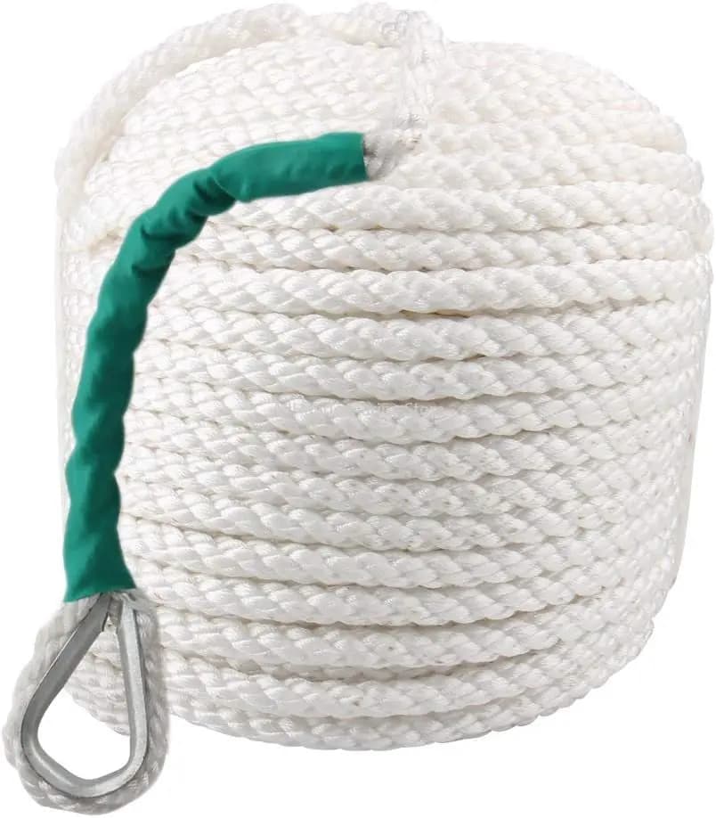 Manufacturer Oem Marine Rope Anchor Line Boat Nylon Rope 3 Strand For Boat