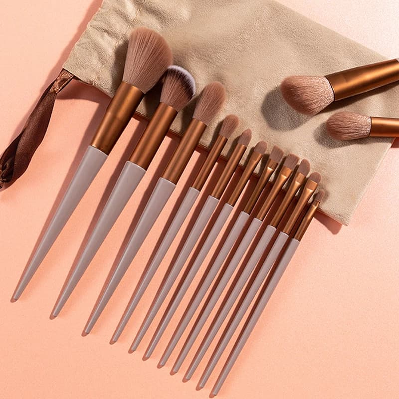 13Pcs Professional Beauty Powder Blush Brush Foundation Concealer Makeup Brush Set Beauty Make Up Brush Cosmetic MaquiagemMakeup