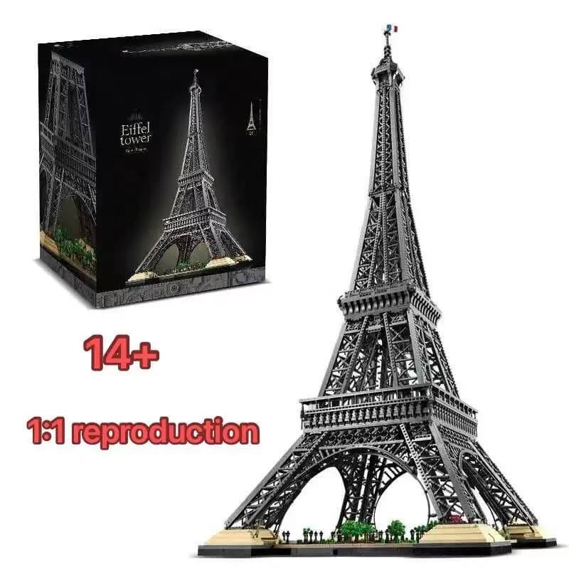 MOC 10307 Torre Eiffel in Mattoncini da Costruzione, 10001 Pezzi, Blocchi Giganti, Giocattolo Educativo e Divertente, Regalo Perfetto per le Vacanze dei Bambini