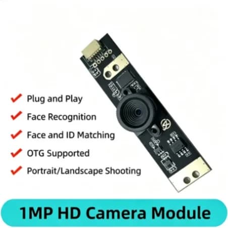 1MP 720P HD USB Camera Module OTG Face Recog Webcam UVC Plug&Play Industrial Module Camera MF For Windows Android Linux MAC