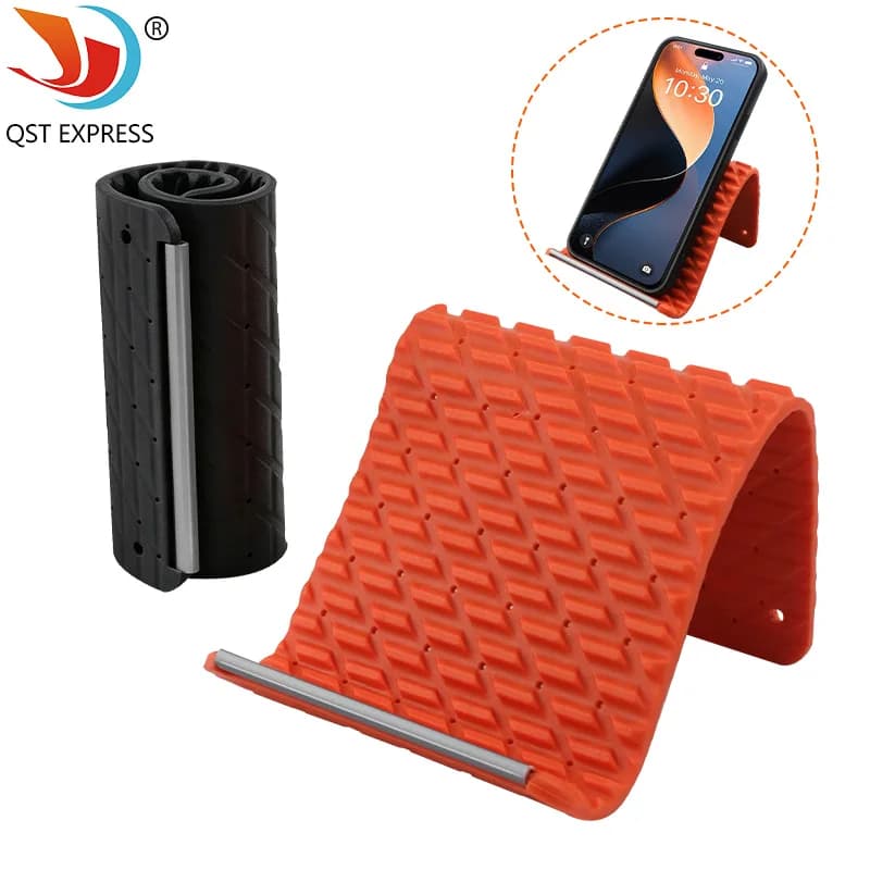 Creative Flexible Silicone Mobile Phone Stand Desktop Tablet Laptop Holder Folding Deforming Travel Accessory