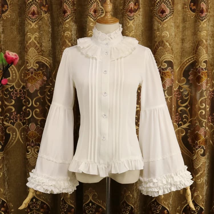- Enchantress in continuous evolution - Classic Lolita shirt, tight sleeve Hime by DMFS Lolita