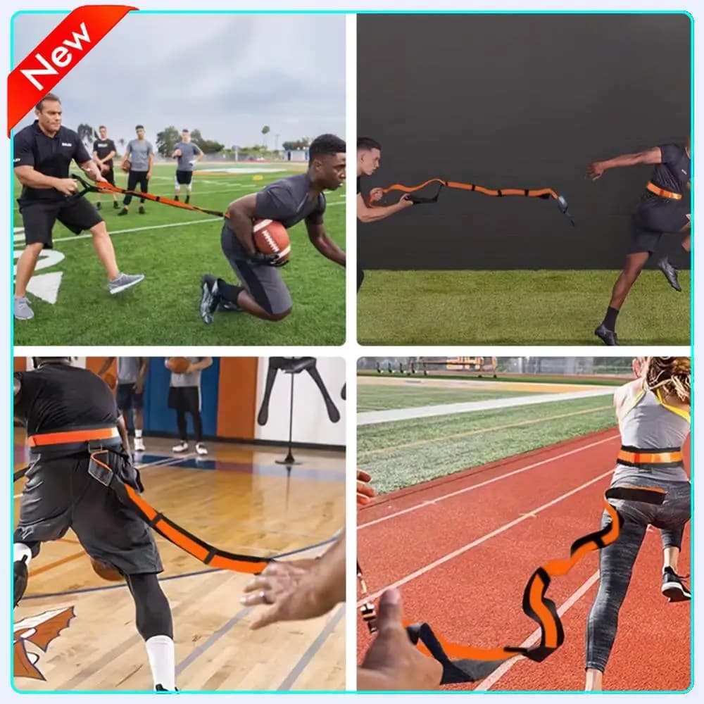 Endurance Training Belt with Jumping Wheel, Elastic Sprint, Football, Basket, for Young and Adult
