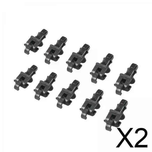 Clip per gancio per parasole per porta scorrevole PA66 nere per supporto per parasole per parabrezza in vetro posteriore per auto