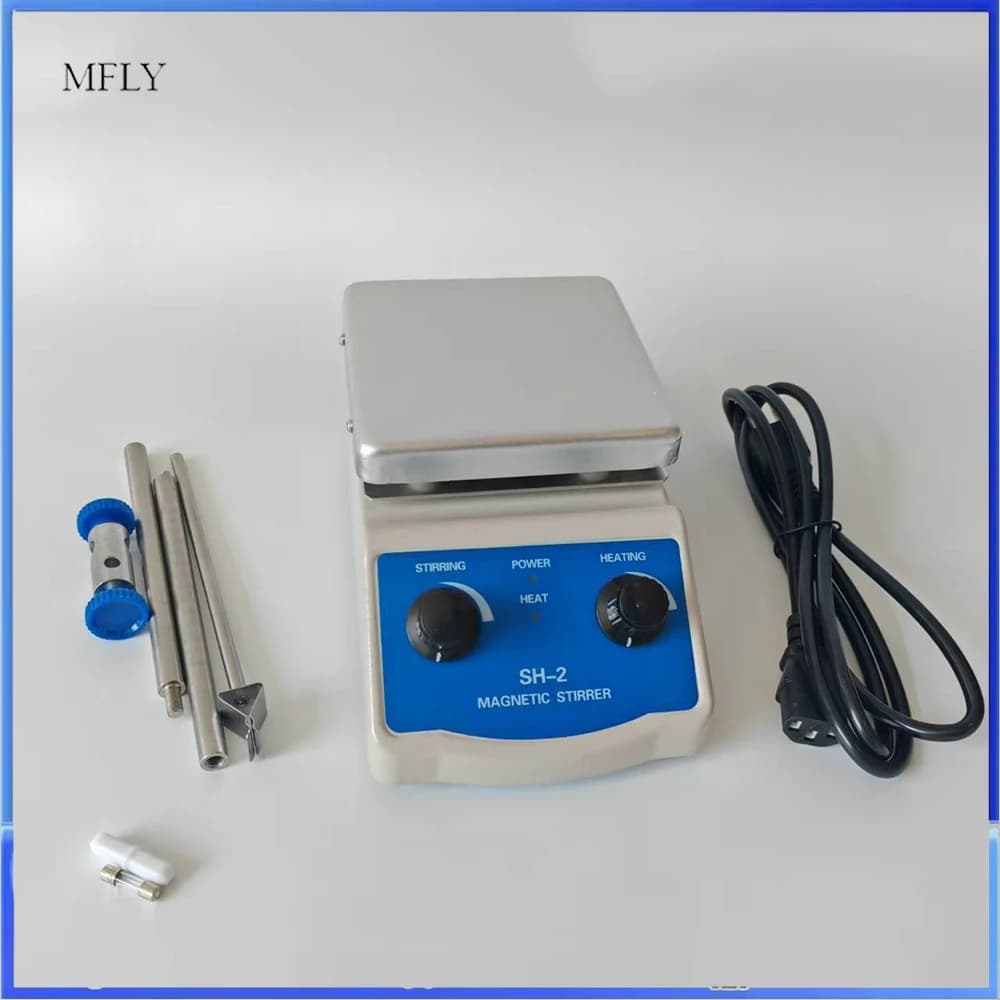 SH-2 Laboratory magnetic activator with heating Laboratory agitation plate Blender Heater plate with magnetic stirring bar