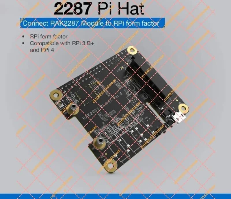 RAK2287 RAK5146 Pi HAT LoRa Gateway Concentrator Board Module Converter for Raspberry Pi IoT