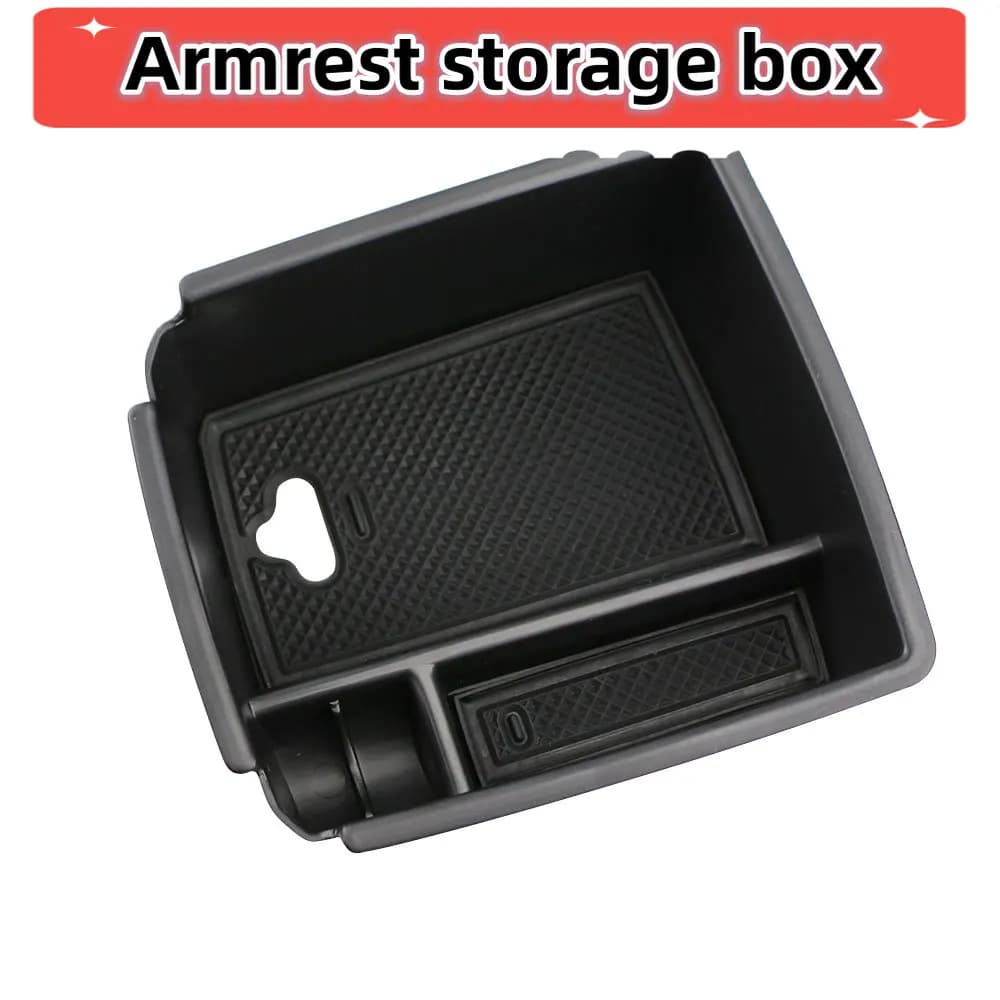 For VW Tiguan MK2 2016 2017 2018 2019 2020 2021 Car Center Console Organizer Tray Arms Storage Box Car Accessories
