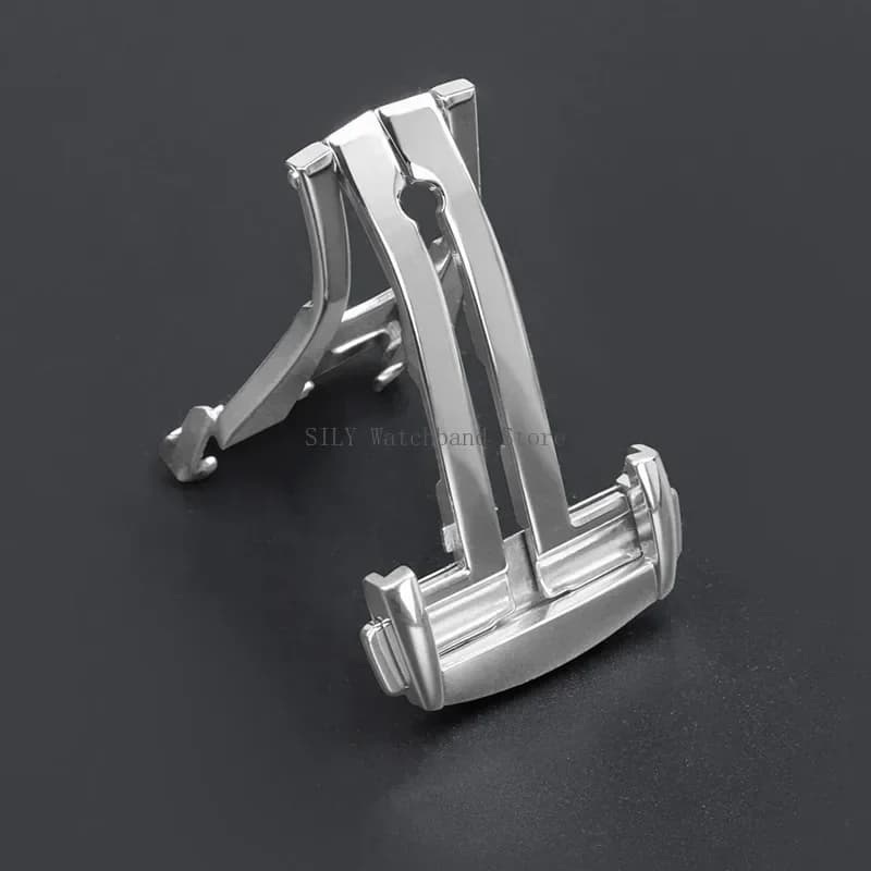 Stainless Steel Deployment Clasps for Omega Folding Watch Buckle Strap Butterfly Button for Seamaster Speedmaster 16mm 18mm 20mm
