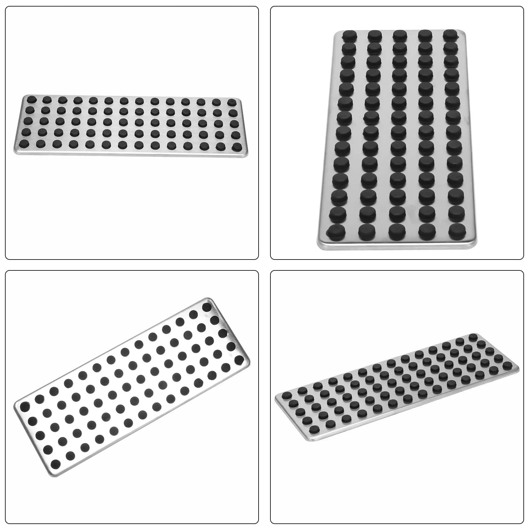 ABHX-Steel Footrest Foot Rest Dead Pedal Pad Cover per Mercedes Benz Serie A B C E S CLS SLK CLA GLA GLK ML G GL Car Styling