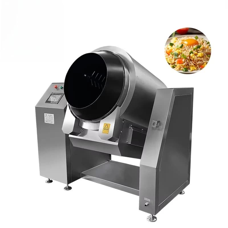 Intelligent Kitchen Robot with Drum Friction Function, Wok Multifunction Fully Automatic Electric and Gas Cooking for Fried Rice