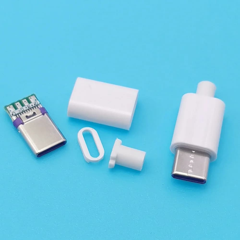 10 pz USB TIPO C 3.1 24pin Spina Maschio Adattatore del Connettore di Saldatura con Alloggiamento Tipo-C Spine di Ricarica Veloce Cavo Dati riparazione
