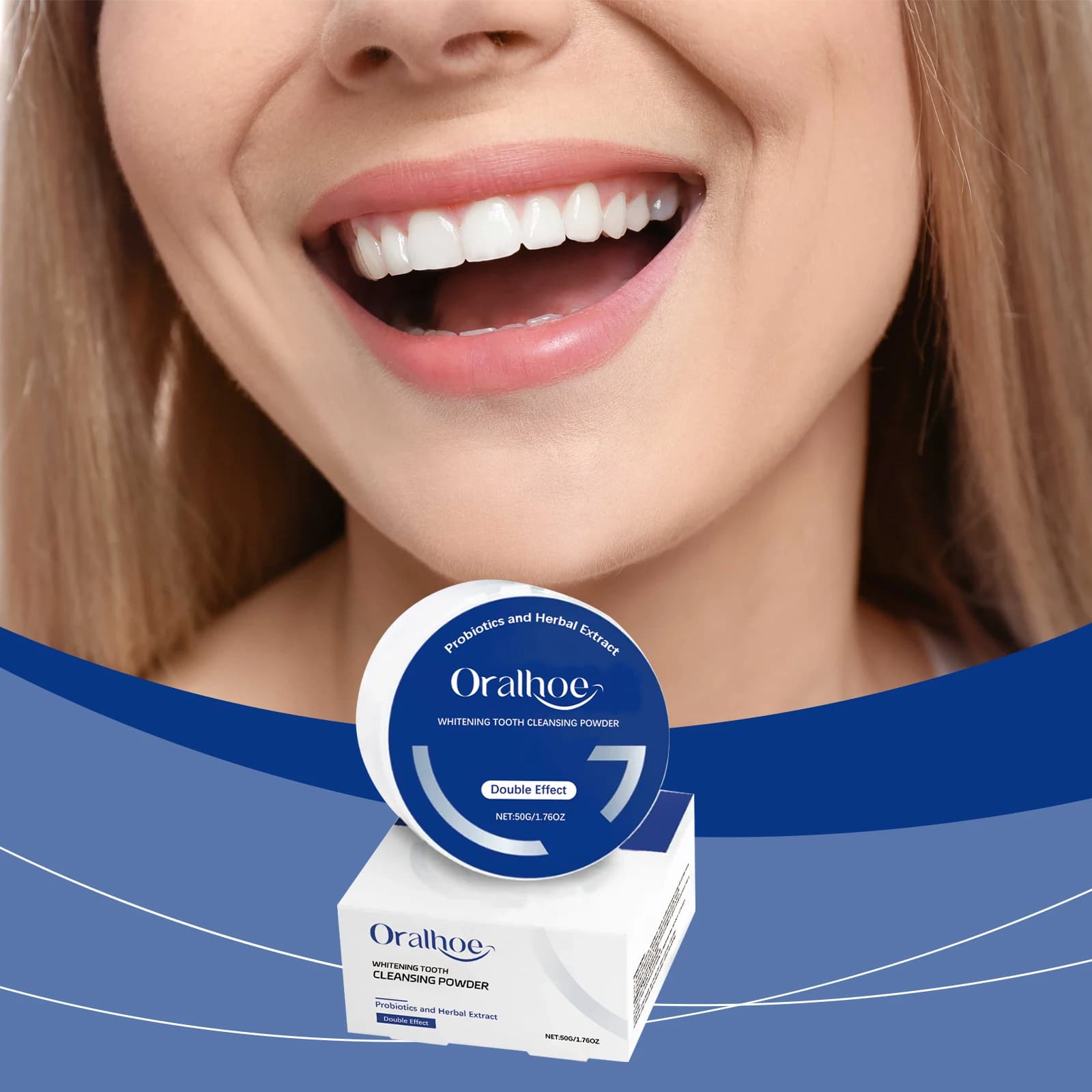 Probiotic Slender Tooth Powder Remove Teeth stains Allevia gum wrap Reduces dental plaque Fresh Food Powder for oral hygiene