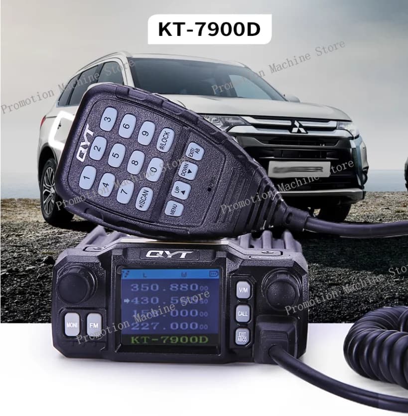 QYT KT-7900D 25W Quad Band 136-174/220-260/350-390/400-480MHz kt 7900D Mini Radio Mobile Walkie Talkie 10 KM