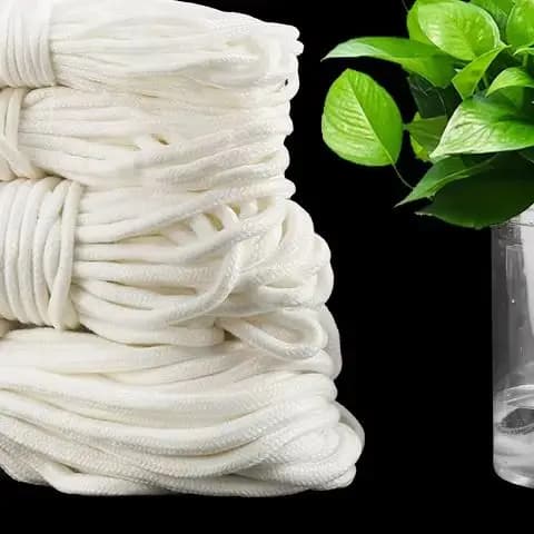 5/10M Self Watering Wick Cord Cotton Rope Automatic Slow Release Cord 4mm For Potted Plant Self-watering Irrigation