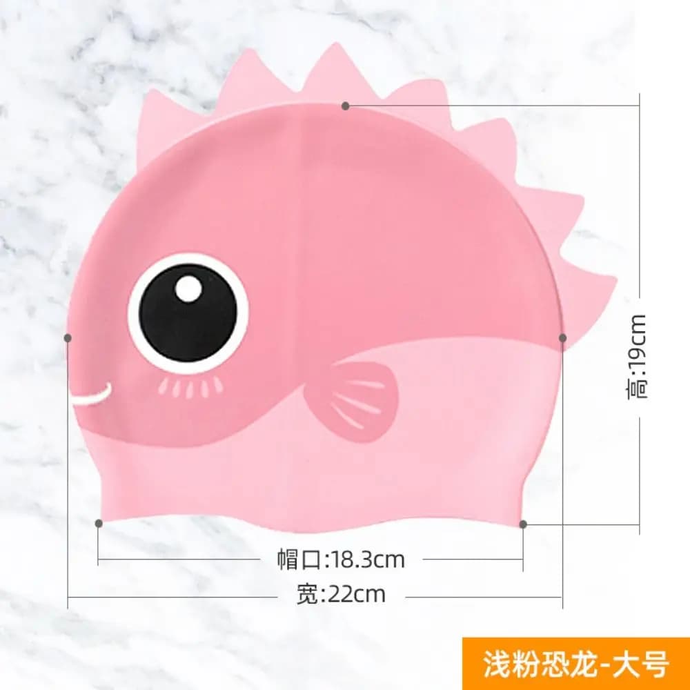 High Quality For Diving Dinosaur Cartoon Pattern Children Swimming Cap Swim Pool Hat Swimming Hat Elastic Hat Swimming Cap