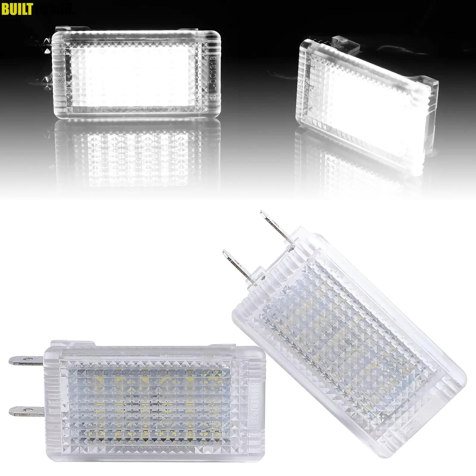 2x portaoggetti per bagagliaio a LED, vano bagagli, interno, sostituisci la lampada per Opel Vauxhall 13221556 90306633 1747044 1747040 8972943