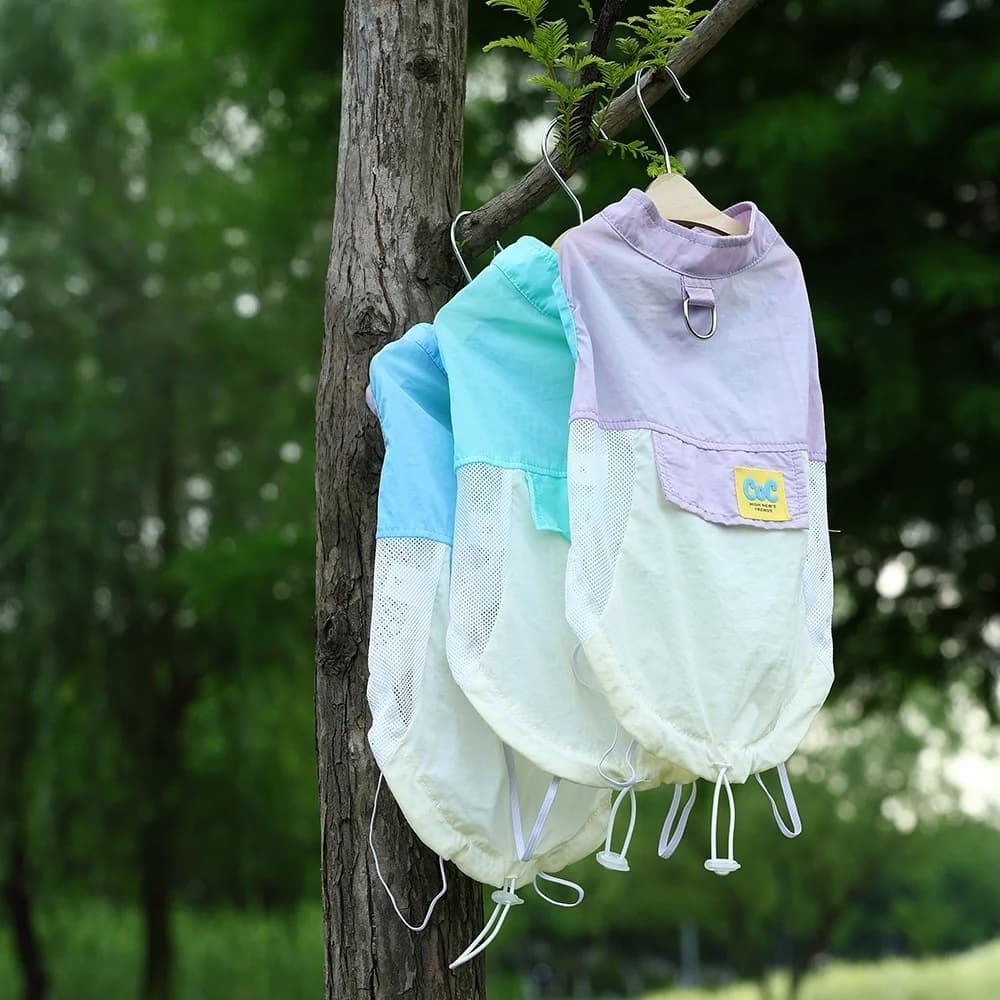 Felpa Trendy per Cani, Abbigliamento Leggero per Animali Domestici, Gilet Traspirante per Cuccioli, Vestito Casual per Cani di Piccola e Media Taglia, Primavera Autunno