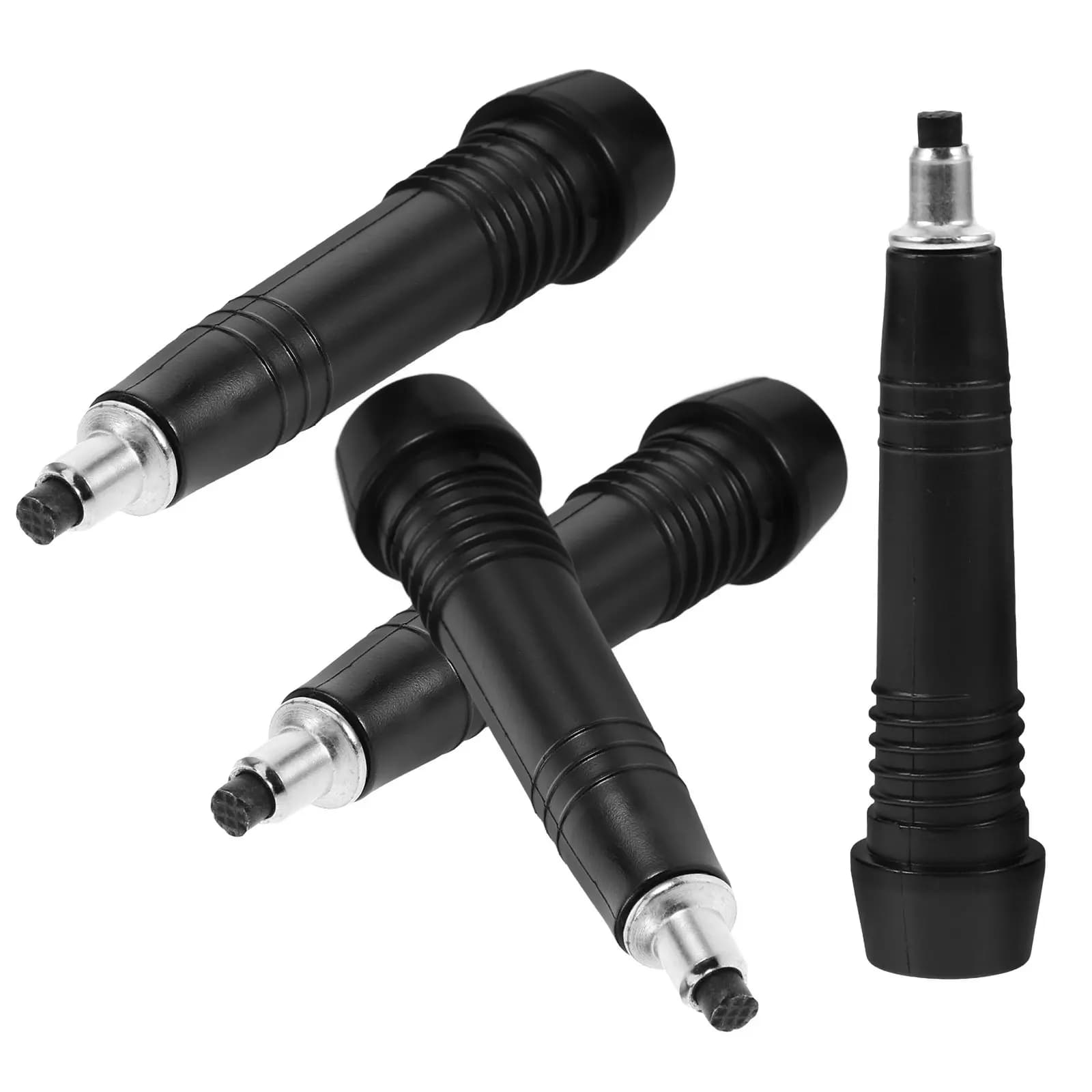 4Pcs Carbon Steel Trekking Pole Tips Replacement Universal Anti-Slip Spike Walking Cane Caps Hiking Staff Ends