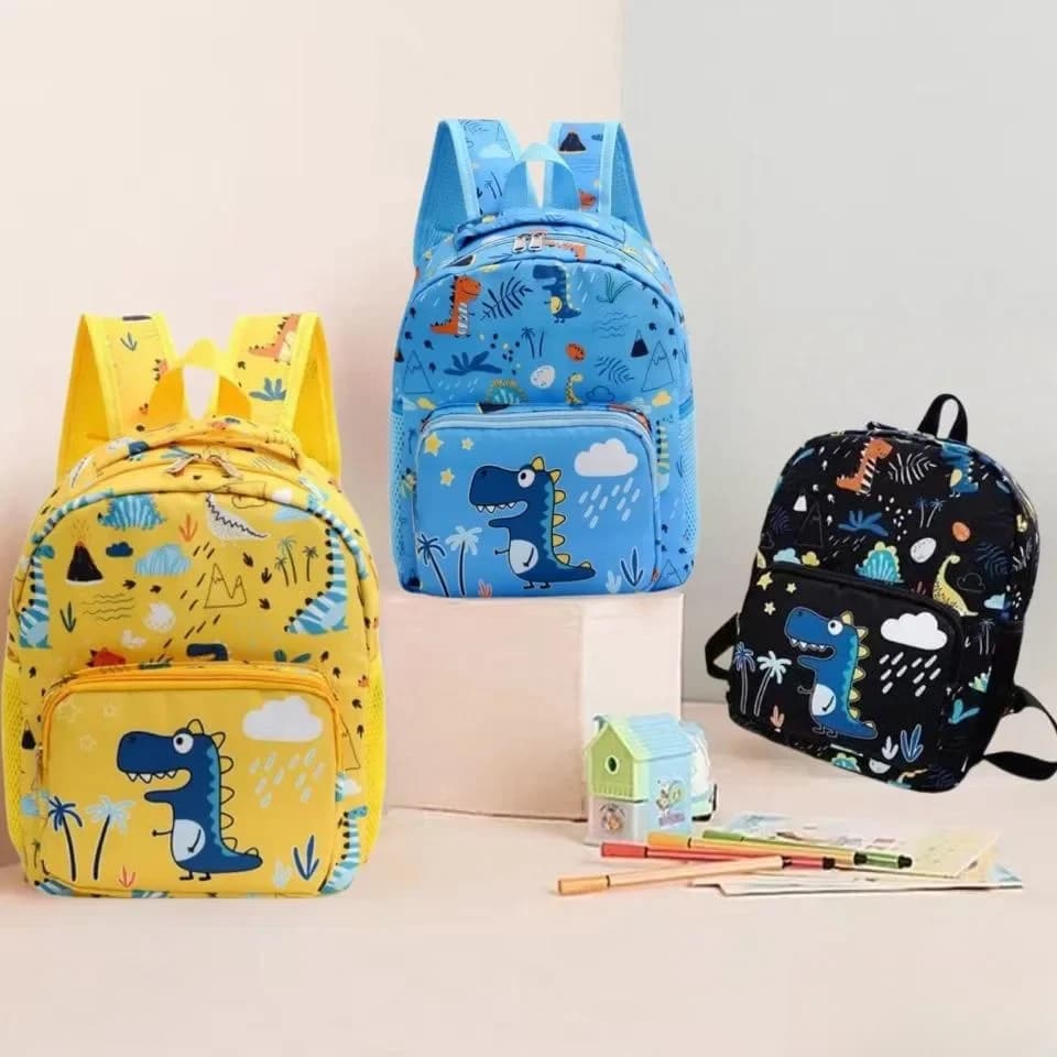 Zaino scuola leggero con stampa dinosauro per ragazzi e ragazze in età prescolare