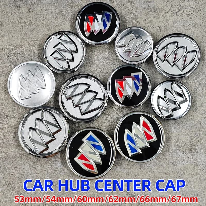 4 pcs. wheel hub wheel hub covers from 54mm, 60mm, 62mm, 66mm, 67mm with emblem for Buick Excelle GT, Envision, Verano, Regal, LaCrosse, Encore