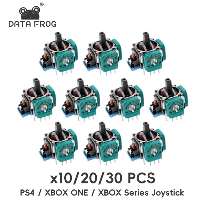 DATA FROG 10/20/30pcs 3D Joystick Analogico Per PS5/PS4/SwitchPro/Xbox One Controller Sostituzione ThumbStick Parti di Riparazione Accessorio