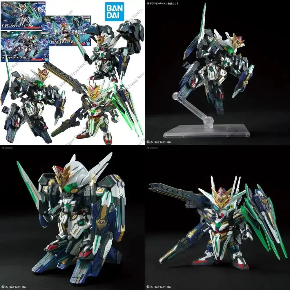 Special Offer Bandai SDW Heroes GF Gundam Astrea Type-B Action Figure Captain Qan T GF Anime Assembly Model Doll Toys Gifts