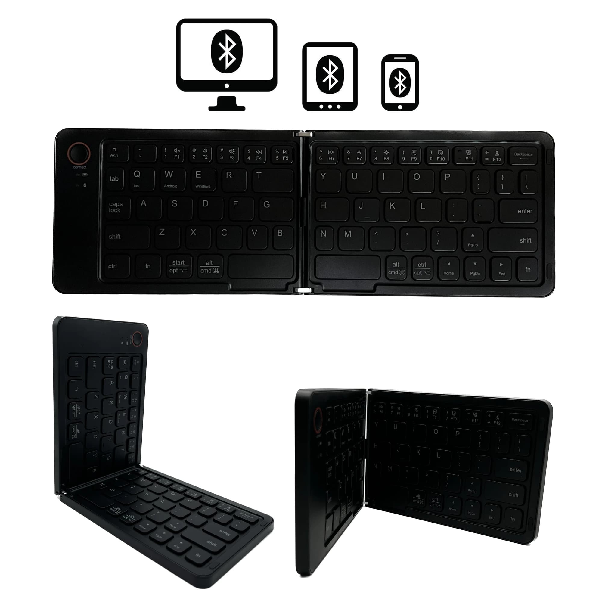 Tastiera pieghevole ricaricabile con tastiera Bluetooth wireless pieghevole languag coreana \ russa per ufficio notebook tablet mobile IPAD