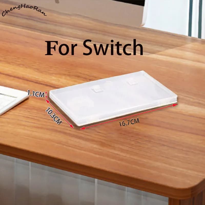 ChengHaoRan Custodia protettiva trasparente da 1 pezzo per carte da gioco Nintendo Switch - Scatola porta carte da gioco NS